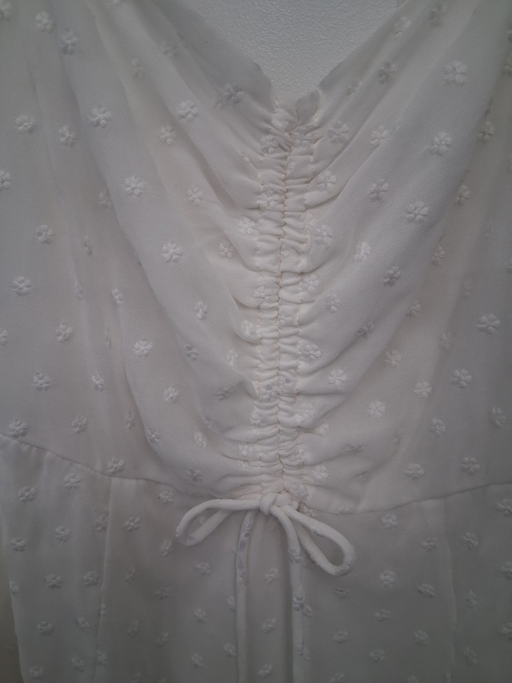 Princess Polly White Swiss Dot Ruffle Babydoll Mini Dress - Picture 4 of 8